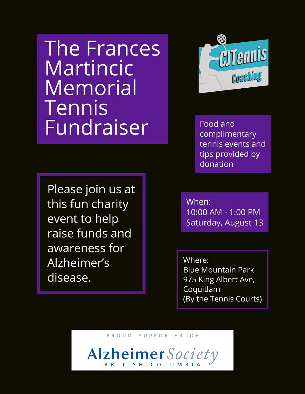 Francis Martincic Memorial Tennis Fundraiser