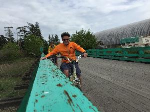 Biking to Westham Island with Malcolm